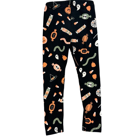 Cat & Jack Leggings Kids Girls Black Halloween Print Stretch Cozy Fall 4T - Picture 5 of 5